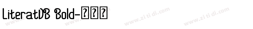LiteratDB Bold字体转换 LiteratDB Bold字体转换